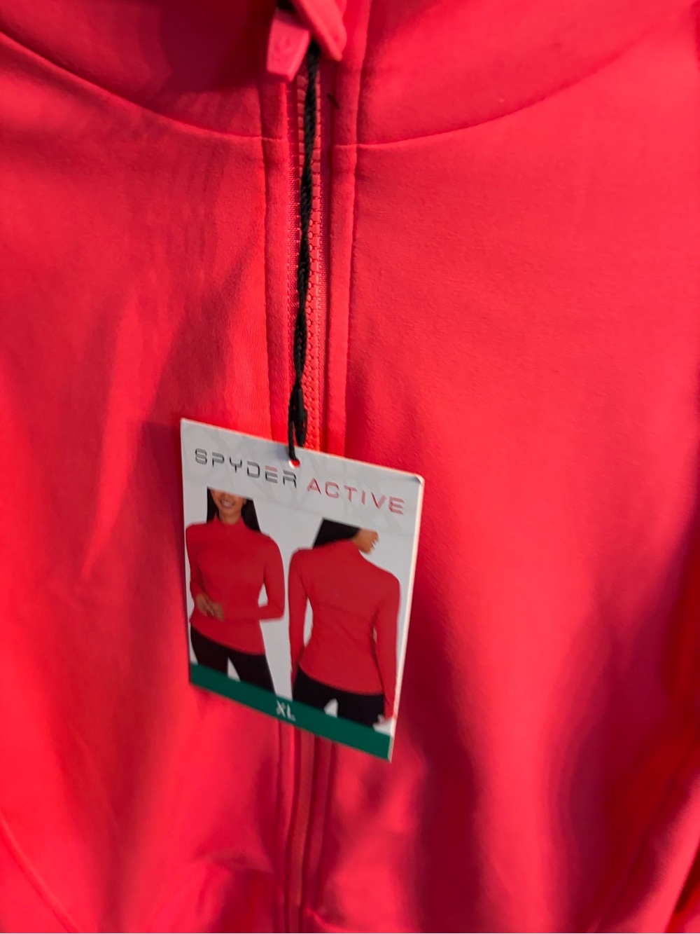NWT ✨ Spyder Women's Hot Pink Full-Zip Active Jacket -XL - Picture 4 of 9